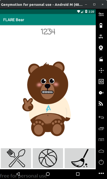 Figure 2 - The bear is happy!