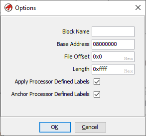 Setting the base address