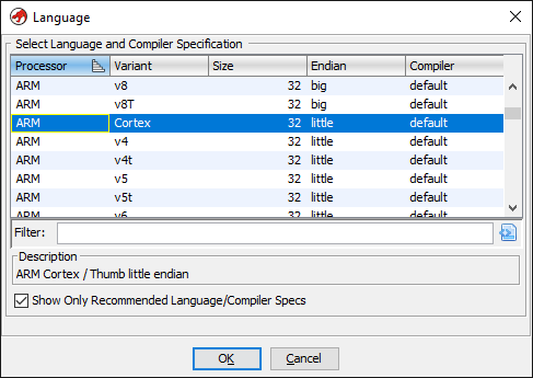 Specifying language and Compiler Specification